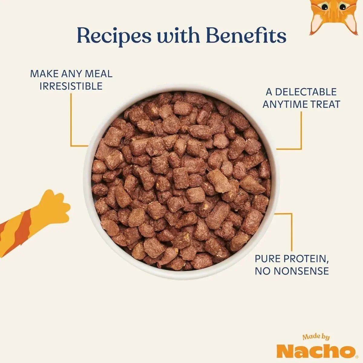 Made By Nacho Freeze Dried Ahi Tuna Cat Treats 1 oz - Talis Us
