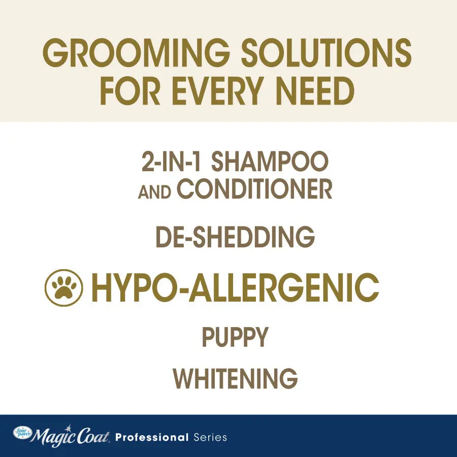 Magic Coat Professional Series 2-in-1 Hypoallergenic Oatmeal Dog Shampoo and Conditioner for gentle grooming