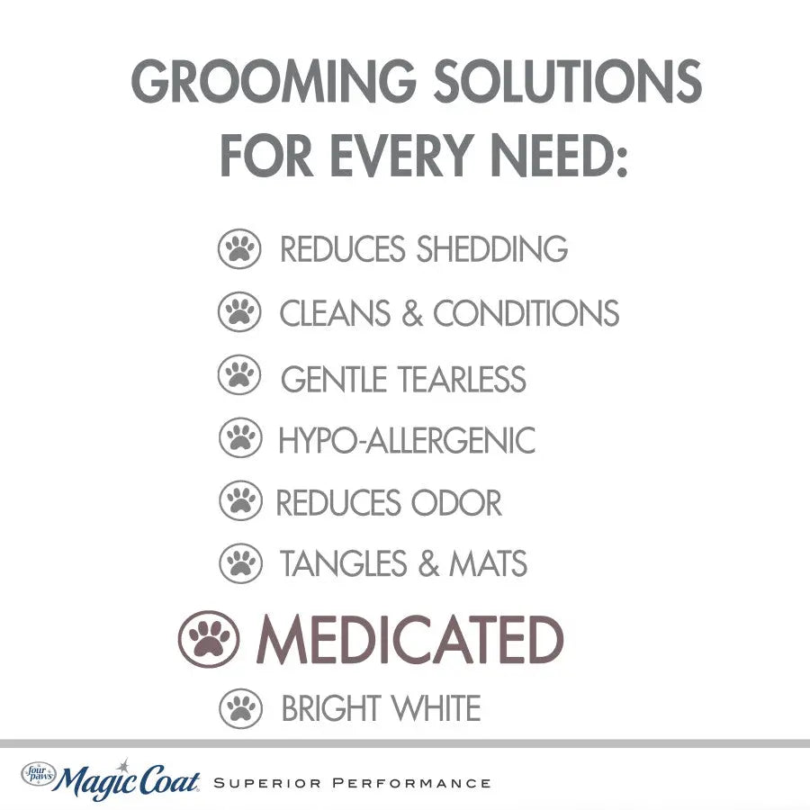 Four Paws medicated dog shampoo for effective shedding reduction and gentle cleaning