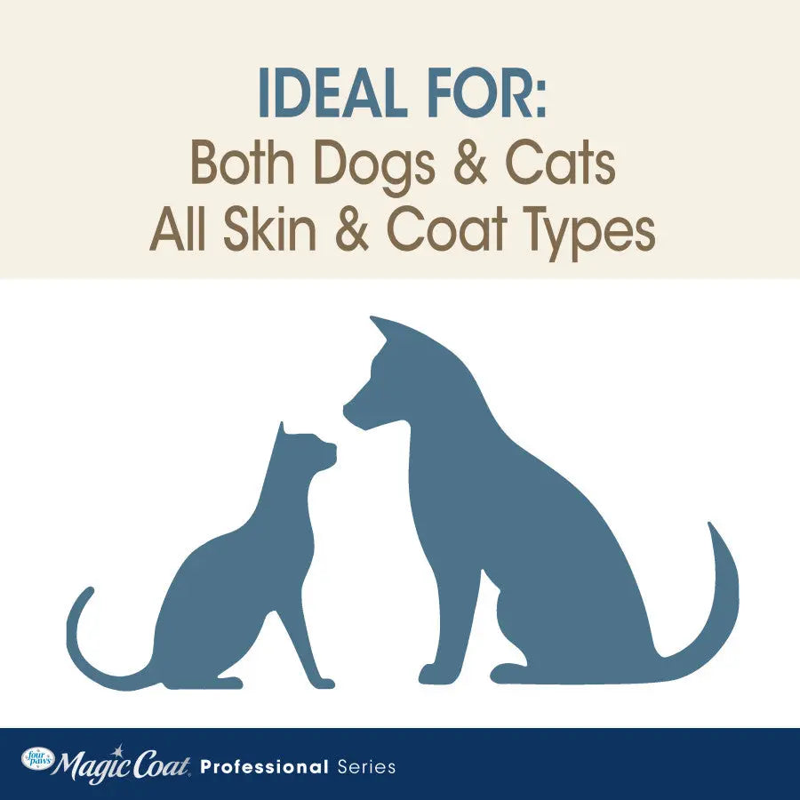 Four Paws oatmeal whitening dog shampoo suitable for all skin and coat types for dogs and cats