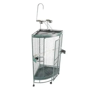 Medium Corner Bird Cage with Play Top 36"x25"x66" A&E Cage Company