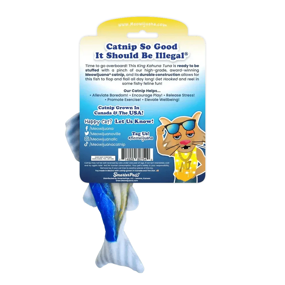 Meowijuana Get Hooked Kahuna Tuna Cat Toy - Talis Us