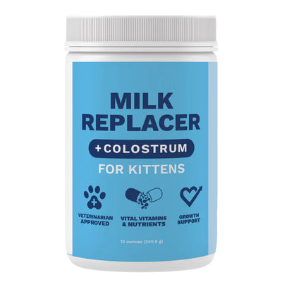 Under the Weather Milk Replacer for Kittens with Colostrum in 12-ounce container for growth support