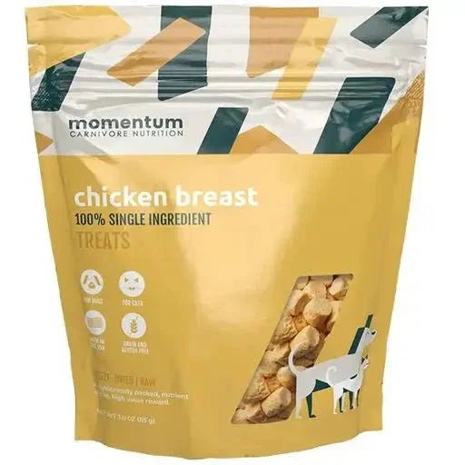 Momentum Carnivore Nutrition Freeze Dried Raw Chicken Breast Treats 3.5oz - Talis Us
