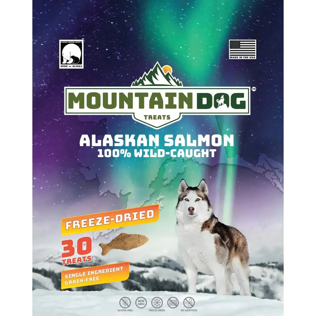 Mountain Dog Treats All Natural Freeze - Dried Salmon Treats for Dogs – Large - Talis Us