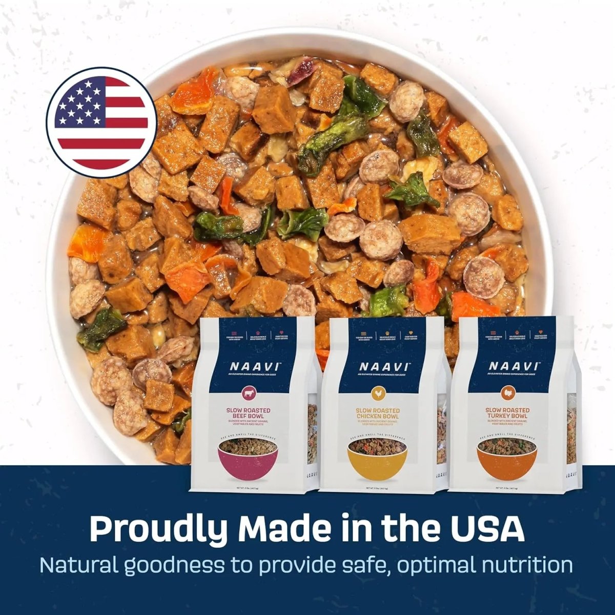 Naavi Slow Roasted Turkey Bowl Dry Dog Food - Talis Us
