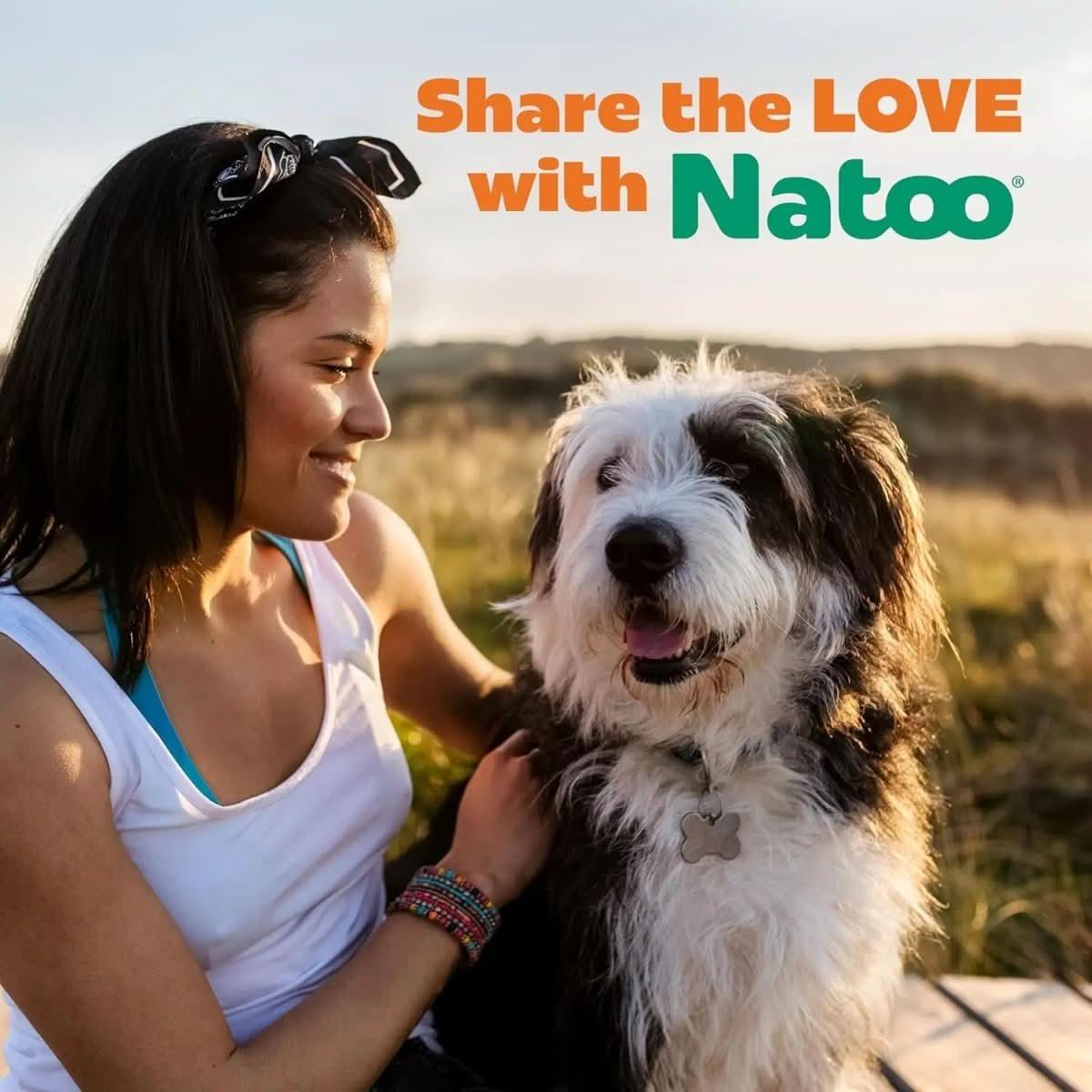 Natoo Biscuits with Oats Banana and Honey for Skin and Coat Health - Talis Us