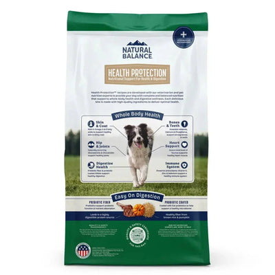 Natural Balance Health Protection Adult Lamb, Rice & Pumpkin Dry Dog Food - Talis Us