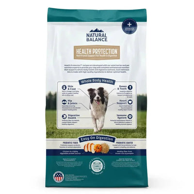 Natural Balance Health Protection Adult Real Chicken, Brown Rice & Pumpkin Dry Dog Food - Talis Us