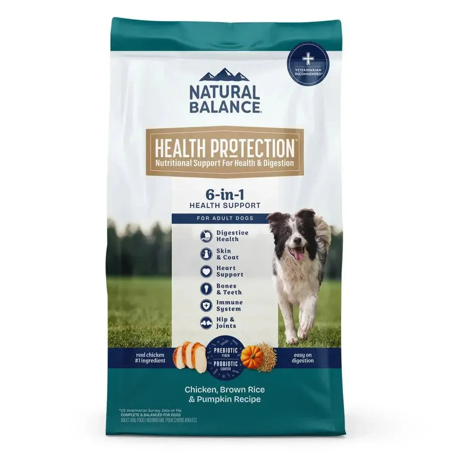 Natural Balance Health Protection Adult Real Chicken, Brown Rice & Pumpkin Dry Dog Food - Talis Us