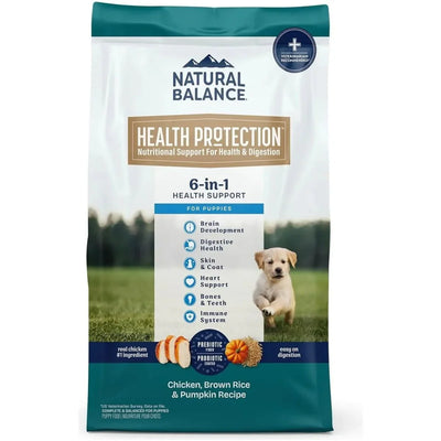 Natural Balance Health Protection Real Chicken, Brown Rice & Pumpkin Puppy Dry Dog Food - Talis Us