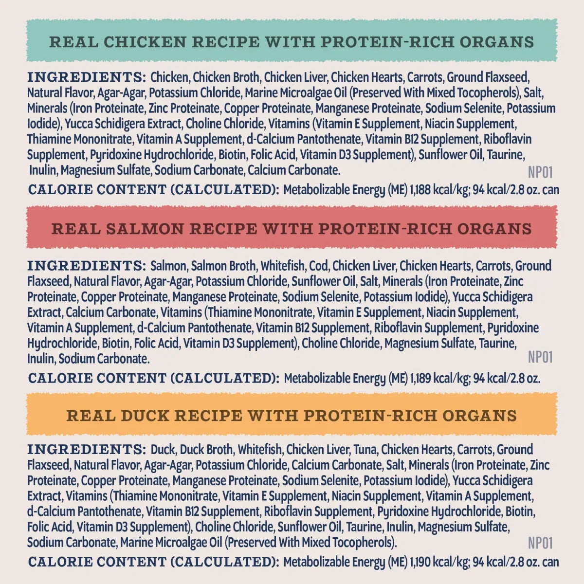 Natural Balance Pet Foods Ultra Protein Rich Organs Pate Canned Cat Food 24ea/2.8 oz - Talis Us