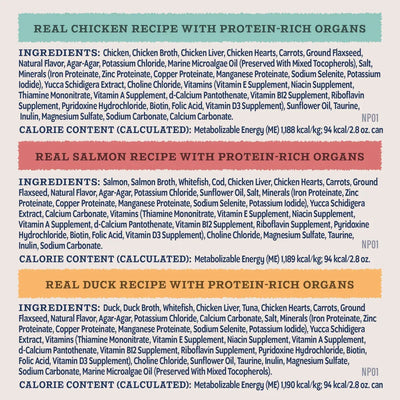 Natural Balance Pet Foods Ultra Protein Rich Organs Pate Canned Cat Food 24ea/2.8 oz - Talis Us