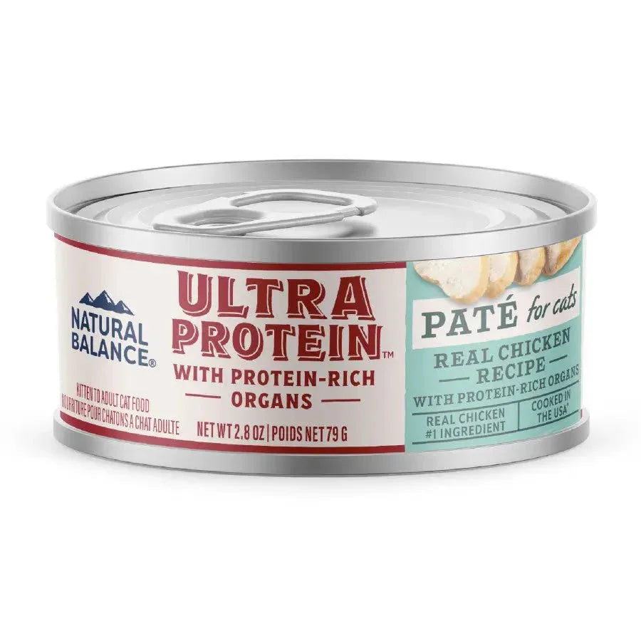 Natural Balance Pet Foods Ultra Protein Rich Organs Pate Canned Cat Food 24ea/2.8 oz - Talis Us