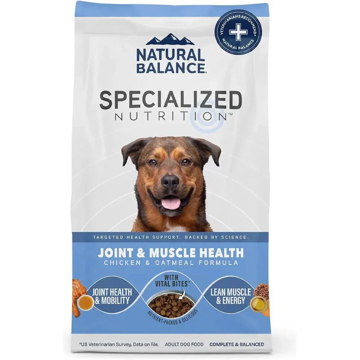 Natural Balance Specialized Nutrition Joint & Muscle Health Chicken & Oatmeal Dry Dog Food - Talis Us