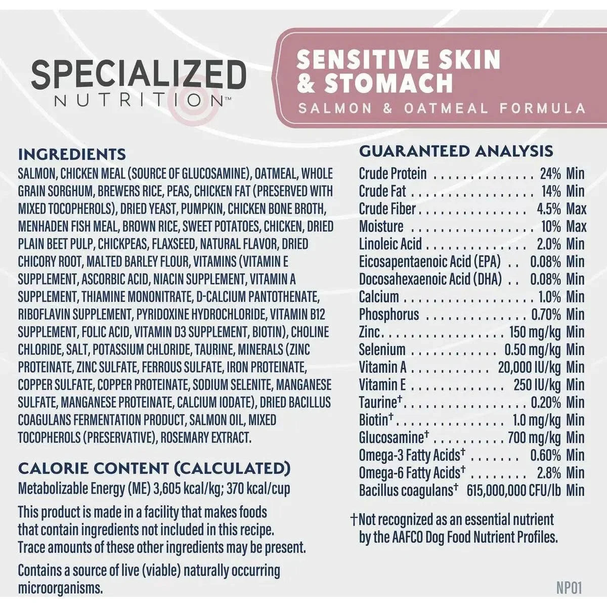 Natural Balance Specialized Nutrition Sensitive Skin & Stomach Salmon & Oatmeal Dry Dog Food - Talis Us