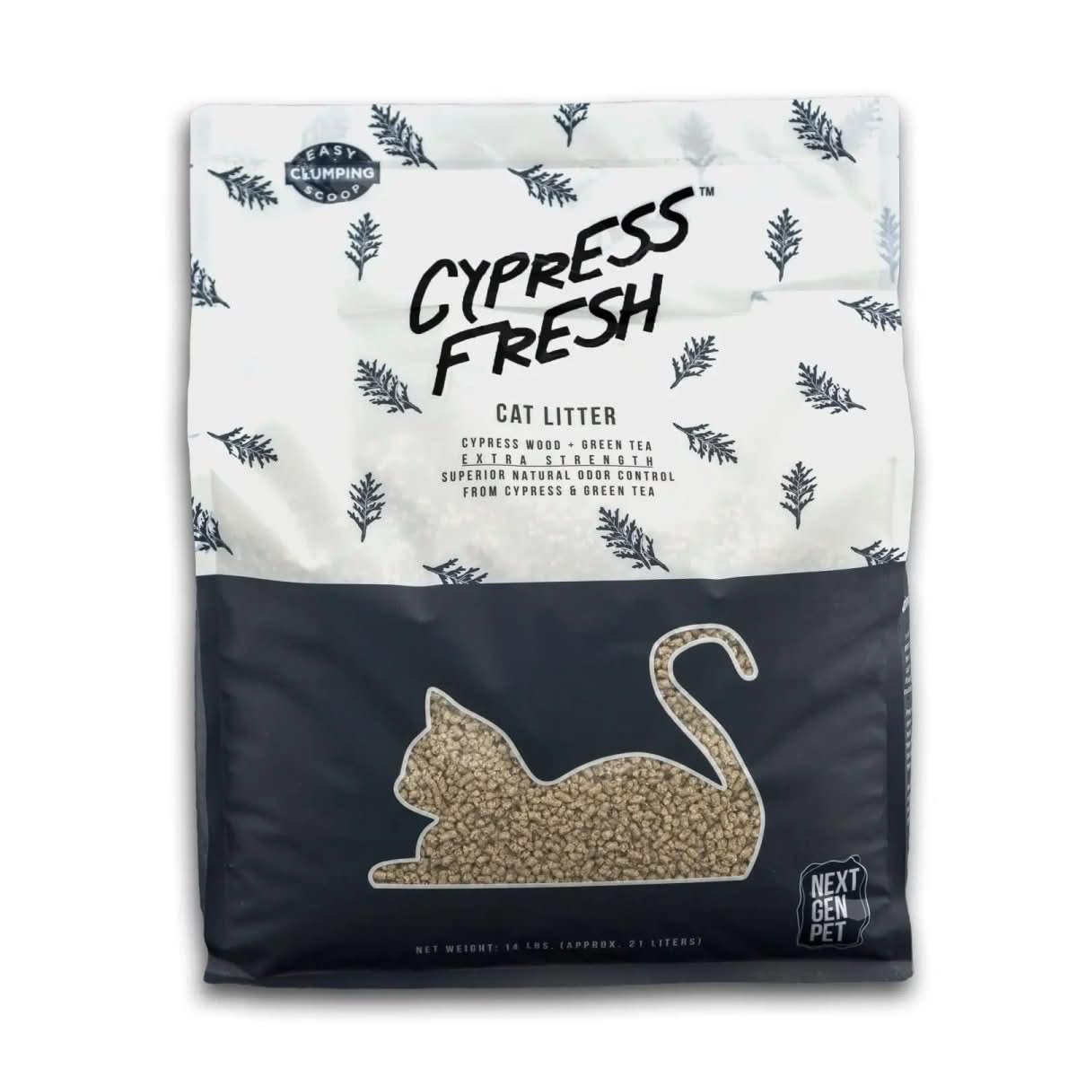Next Gen Pet Products Cypress Fresh Unscented Clumping Wood Cat Litter - Talis Us