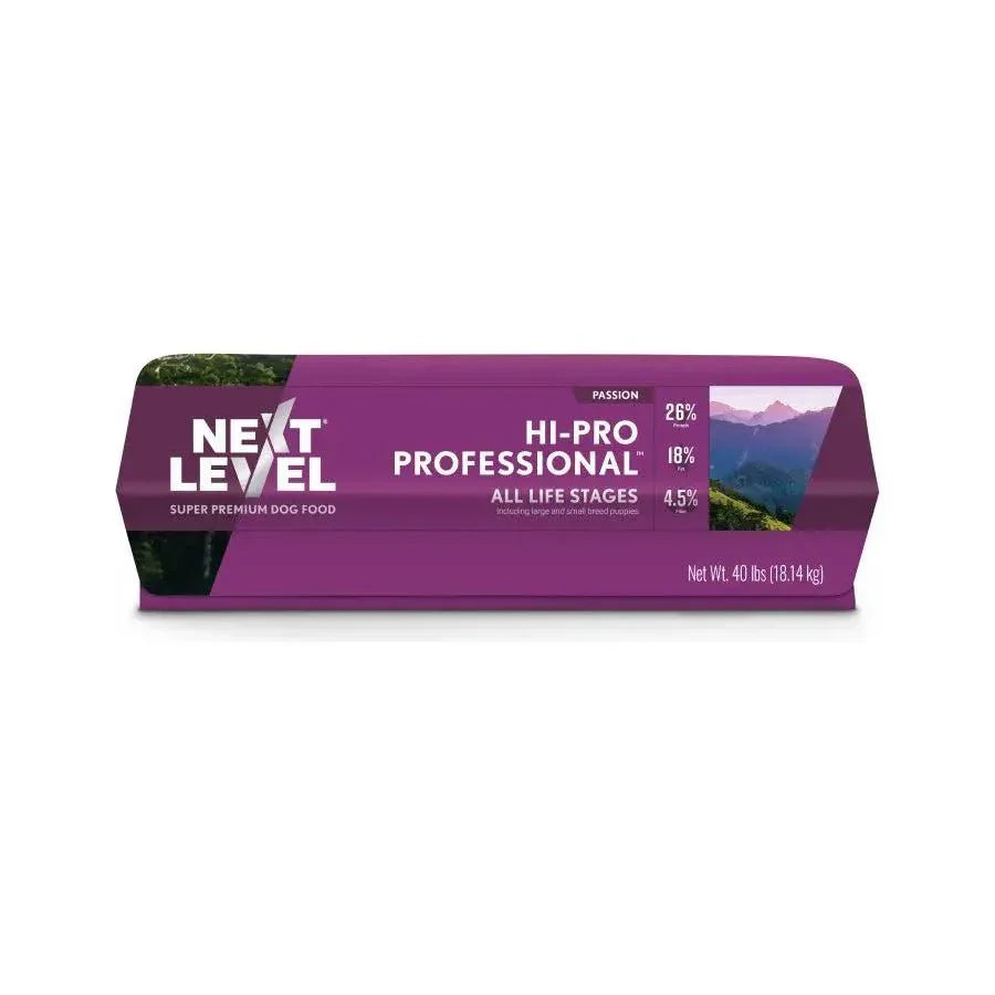 Next Level Hi - Pro Professional All Life Stages Dry Dog Food 40 lb - Talis Us