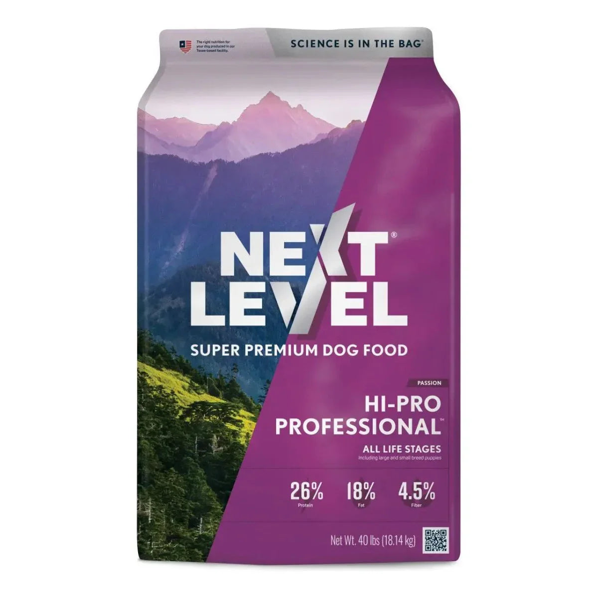 Next Level Hi - Pro Professional All Life Stages Dry Dog Food 40 lb - Talis Us