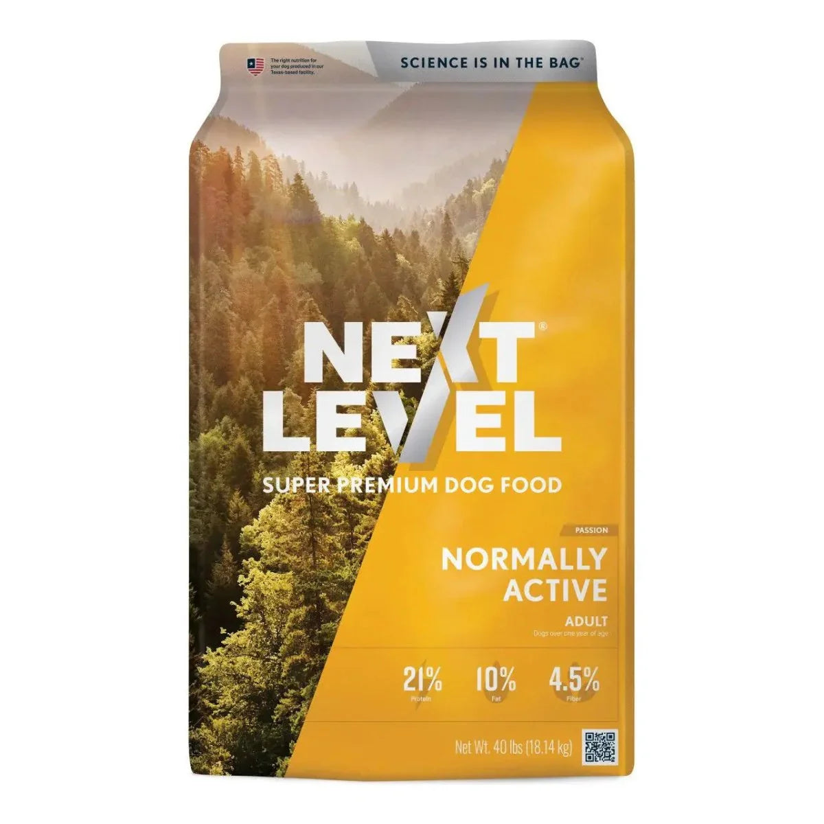 Next Level Normally Active Adult Dry Dog Food 40 lb - Talis Us