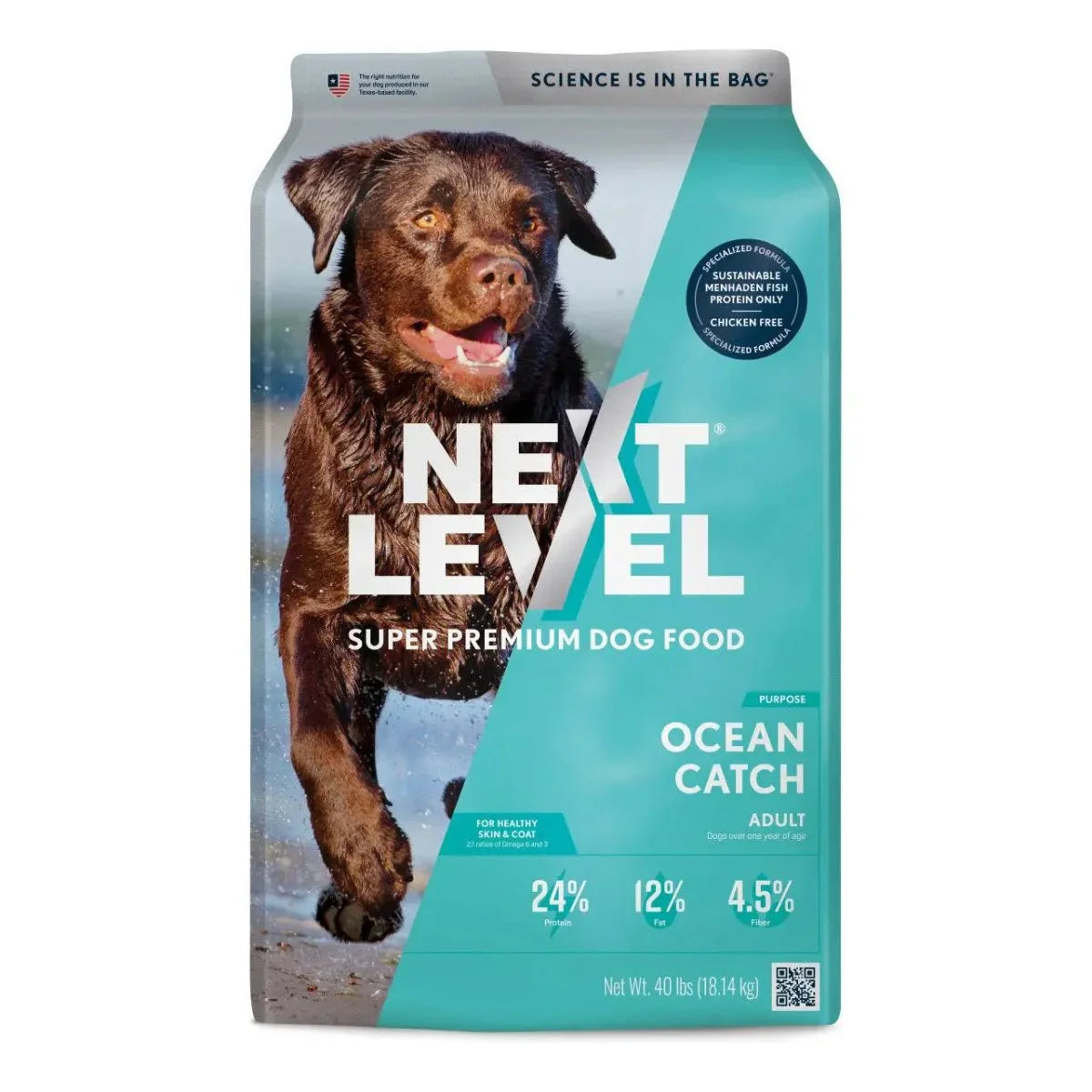 Next Level Ocean Catch Adult Dry Dog Food 40 lb - Talis Us