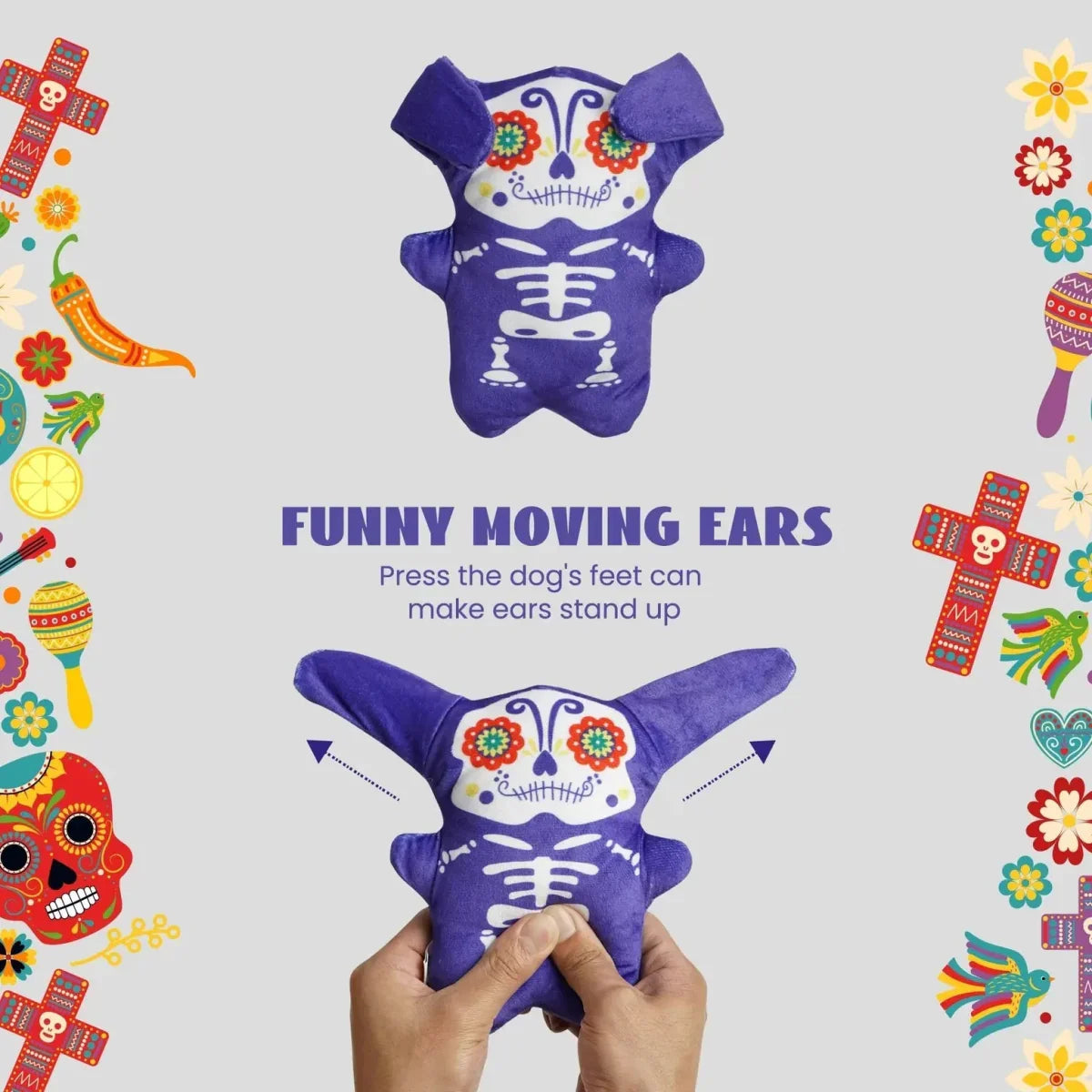 Nocciola MexiPaws Plush Toy Set – 9 Squeaky Friends for Your Pup - Talis Us