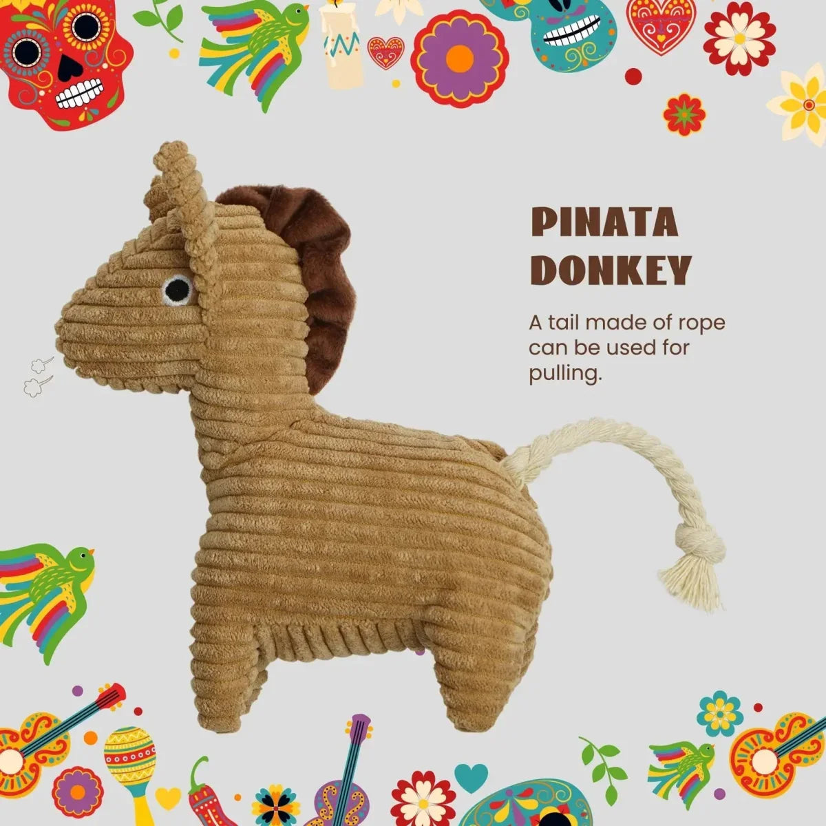 Nocciola MexiPaws Plush Toy Set – 9 Squeaky Friends for Your Pup - Talis Us