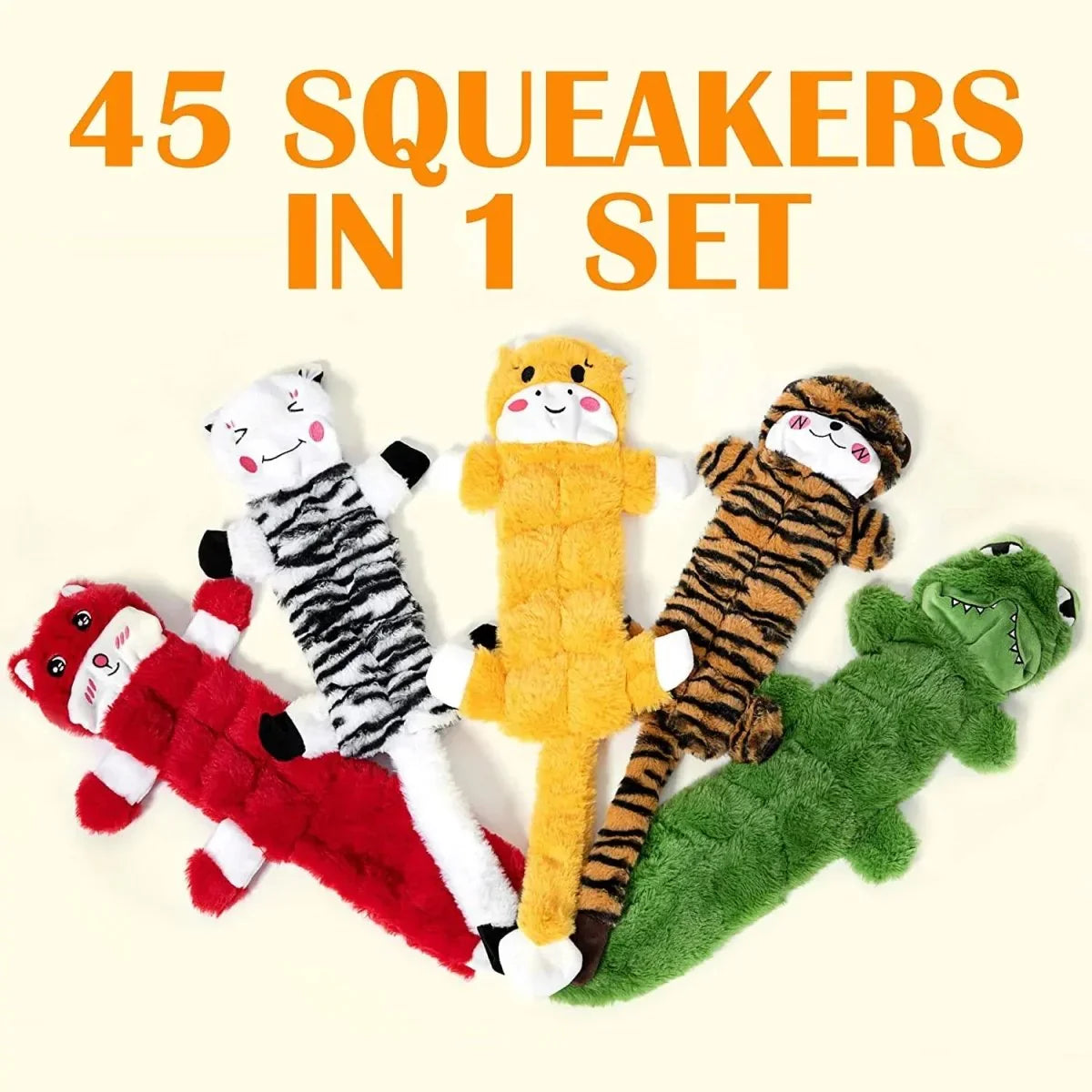 Nocciola Stuffing - Free Plush Dog Toys with Sound & Crinkle Fun - Talis Us