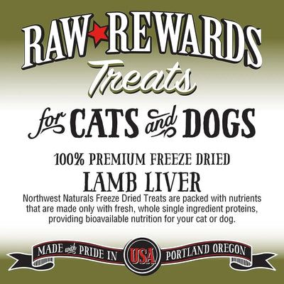 Northwest Naturals Lamb Liver Freeze - Dried Treats for Dogs and Cats 3oz - Talis Us