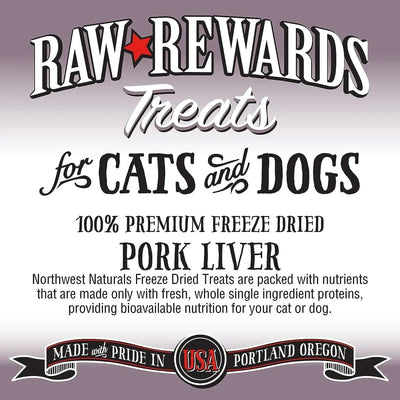 Northwest Naturals Pork Liver Freeze - Dried Treats for Dogs and Cats - Talis Us