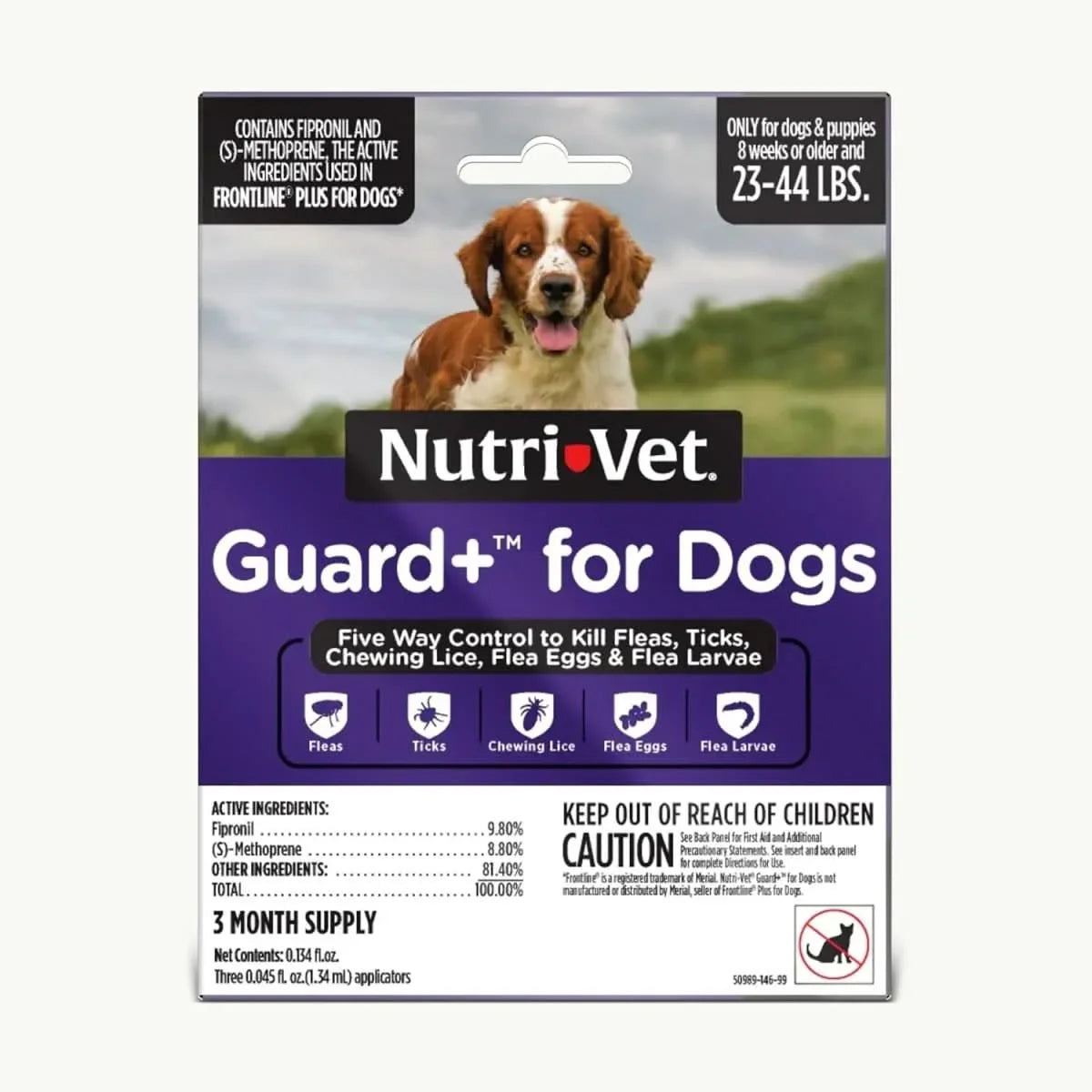 Nutri - Vet Guard Plus Flea & Tick Treatment for Dogs 3 pk - Talis Us
