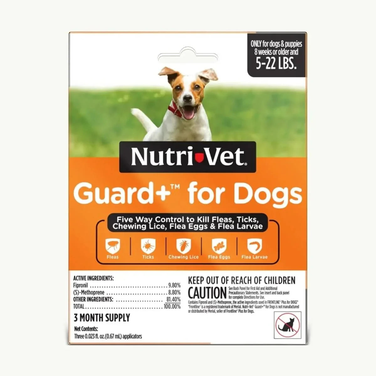 Nutri - Vet Guard Plus Flea & Tick Treatment for Dogs 3 pk - Talis Us