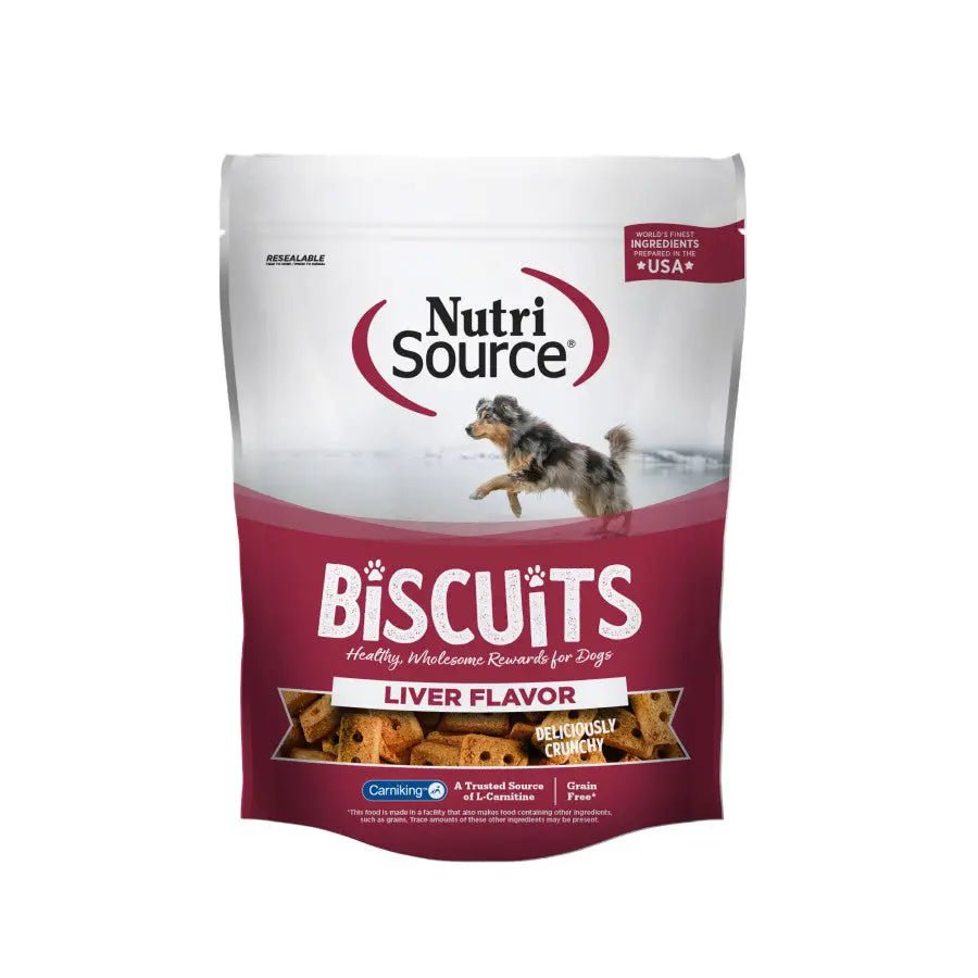 NutriSource Grain Free Biscuits Dog Treats 14 oz - Talis Us