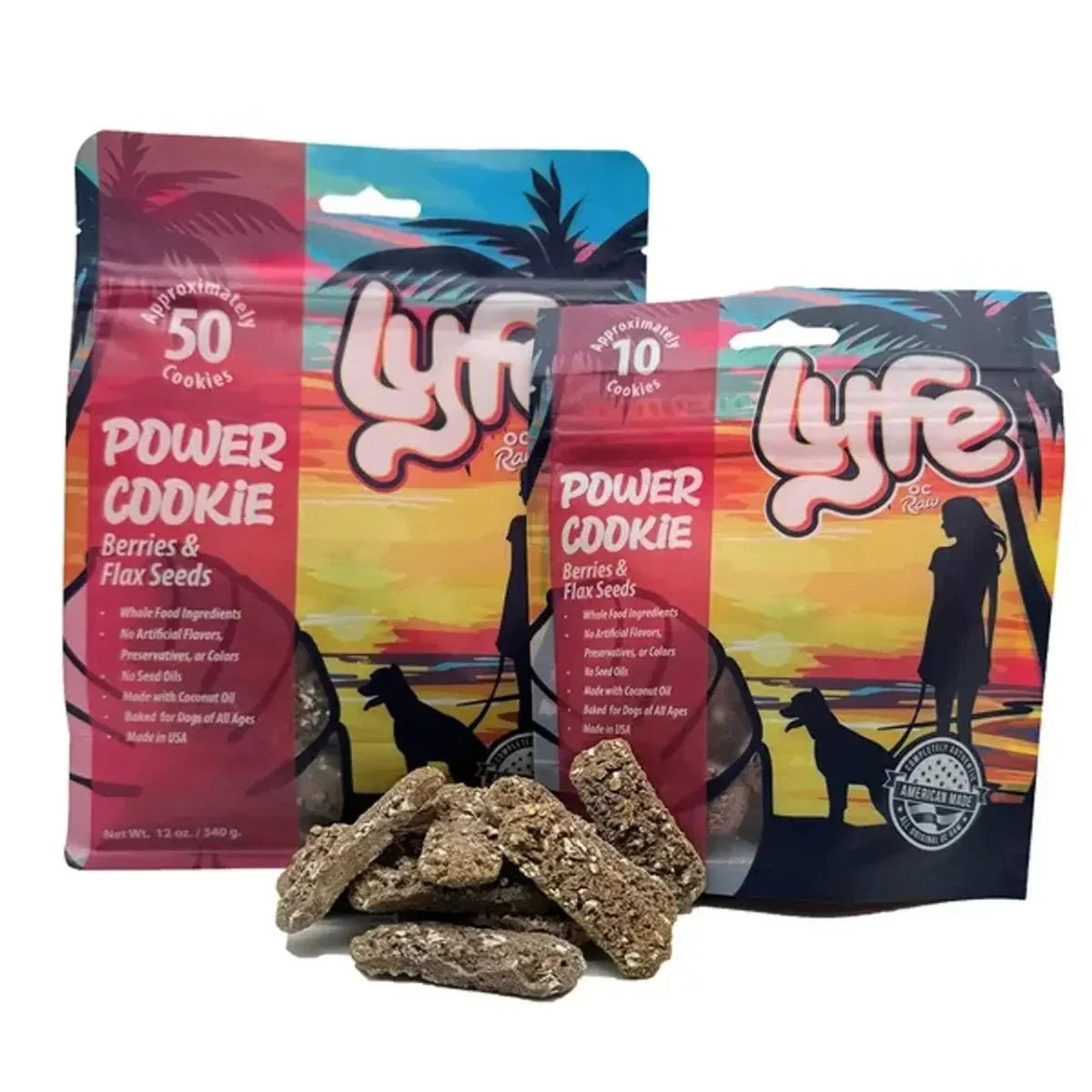 OC Lyfe Berries & Flax Seeds Dog Cookies - Talis Us