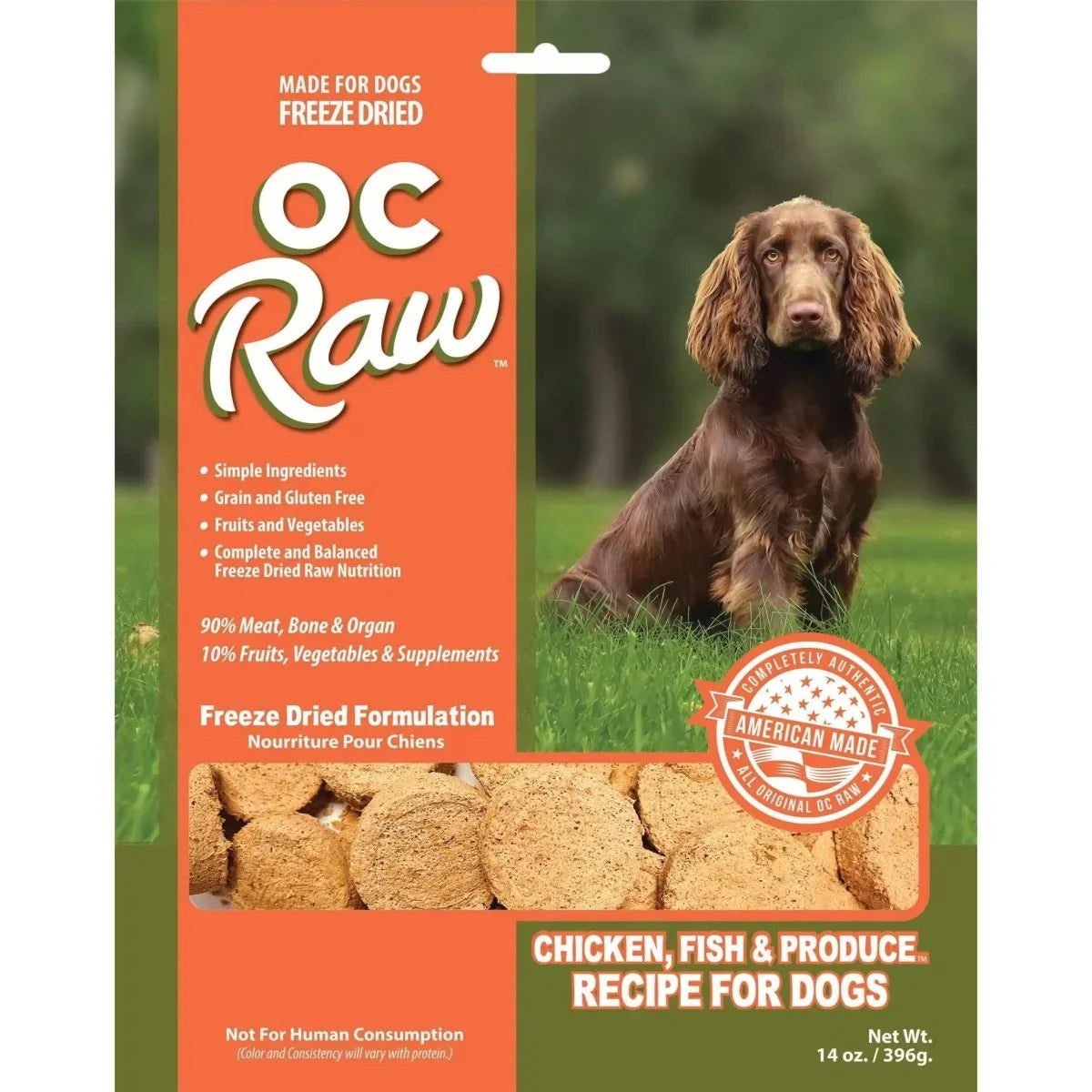 OC Raw Freeze Dried Meaty Rox Chicken, Fish & Produce Sliders Dog Food 14oz - Talis Us