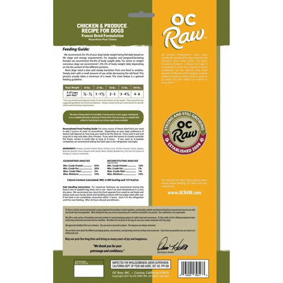 OC Raw Freeze Dried Meaty Rox Chicken & Produce Dog Food - Talis Us