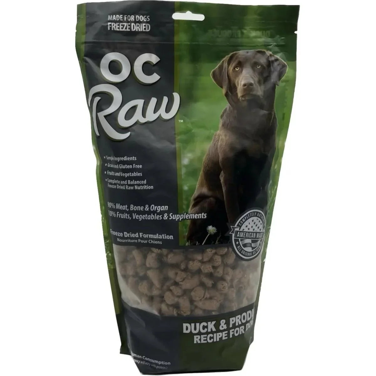 OC Raw Freeze Dried Meaty Rox Duck & Produce Dog Food - Talis Us