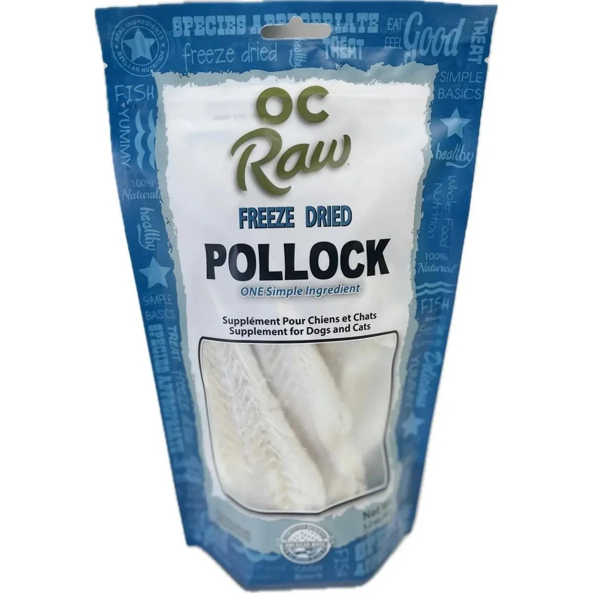 OC Raw Pollock Freeze Dried Dog Treats 3.2oz - Talis Us