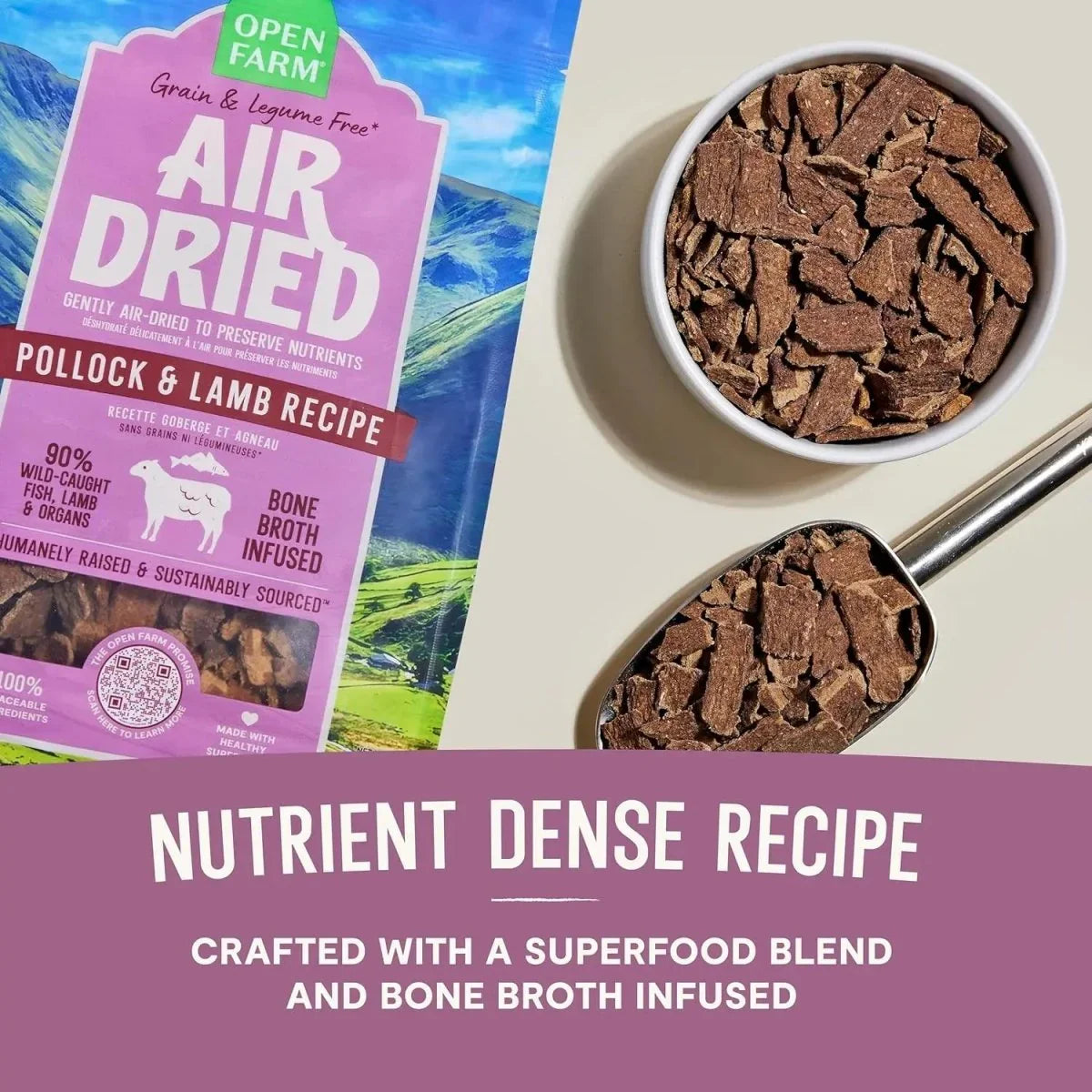 Open Farm Air Dried Pollock & Lamb Dog Food - Talis Us