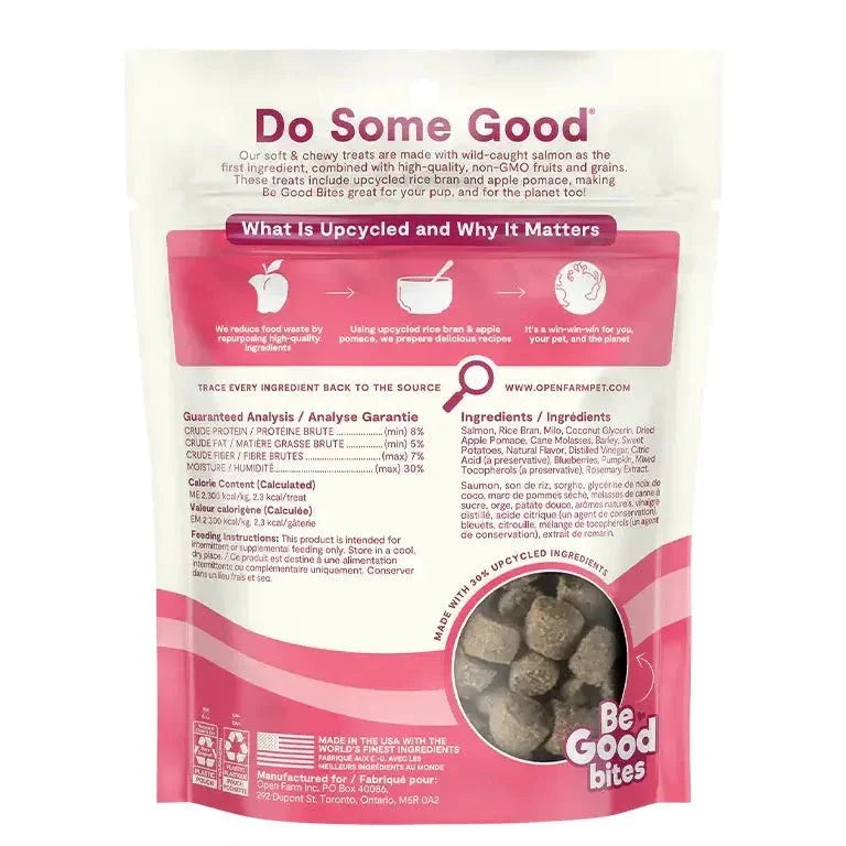 Open Farm Be Good Bites Wild Caught Salmon Soft & Chewy Dog Treats 6 oz - Talis Us