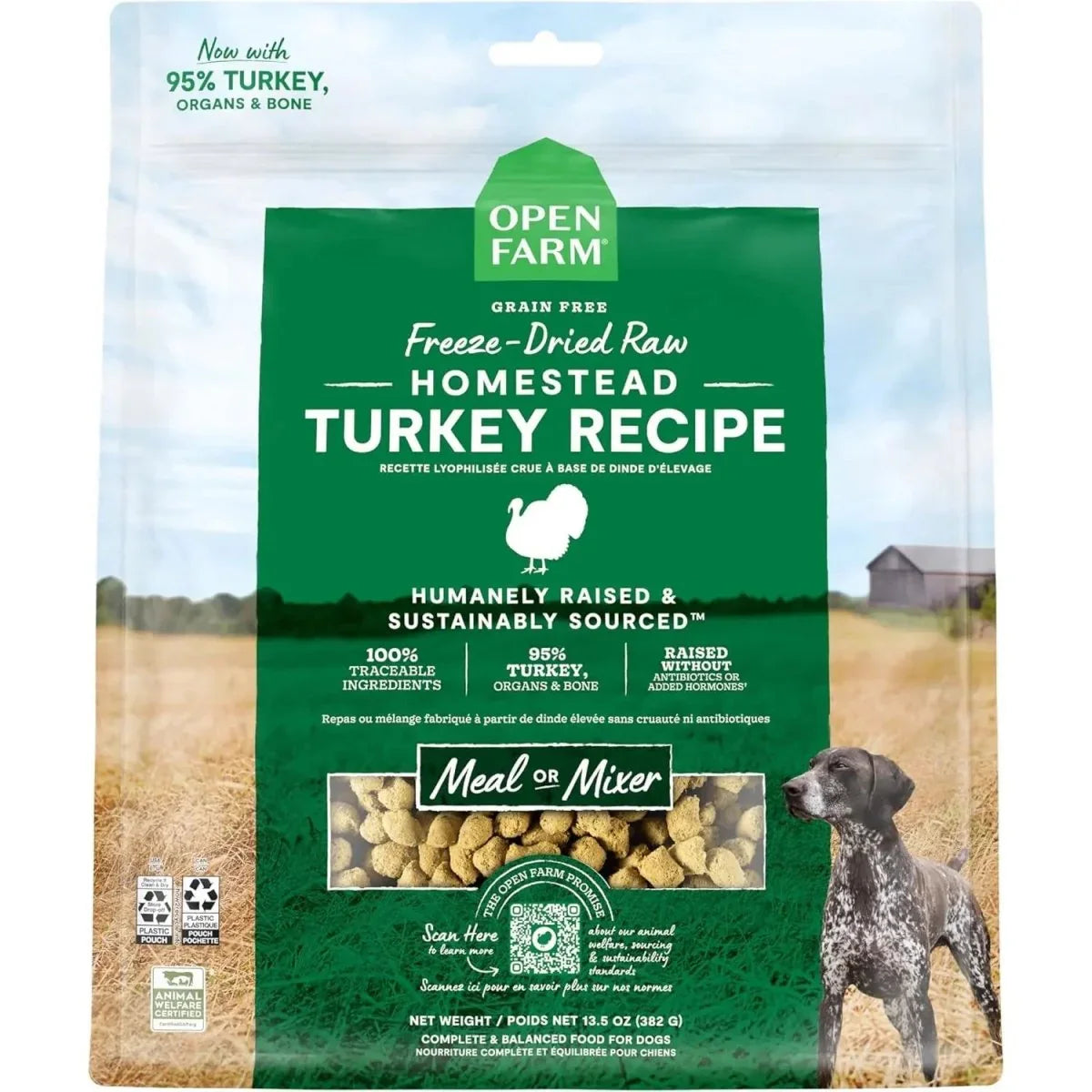 Open Farm Certified Humane Freeze Dried Raw Turkey Recipe for Dogs - Talis Us