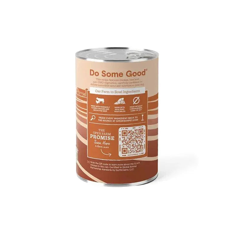 Open Farm Grain Free Chicken & Grass - Fed Beef Wet Dog Food 12 / 12.5 oz - Talis Us