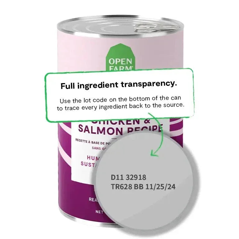 Open Farm Grain Free Chicken & Salmon Wet Dog Food 12 / 12.5 oz - Talis Us