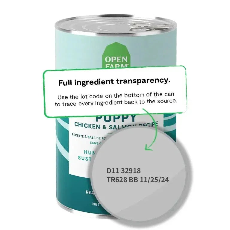 Open Farm Grain Free Chicken & Salmon Wet Puppy Food 12 / 12.5 oz - Talis Us