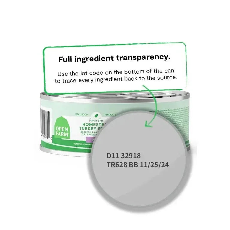 Open Farm Grain Free Homestead Turkey Wet Cat Food - Talis Us