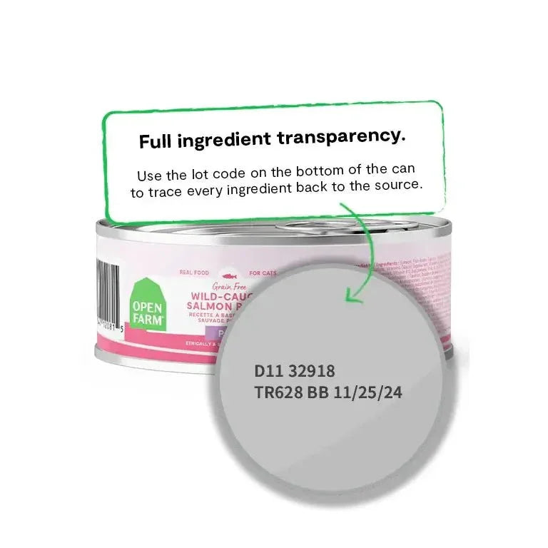 Open Farm Grain Free Wild - Caught Salmon Wet Cat Food - Talis Us