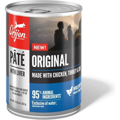 ORIJEN Adult High - Protein Original Pate with Liver Wet Dog Food 12ea/12.8 oz - Talis Us