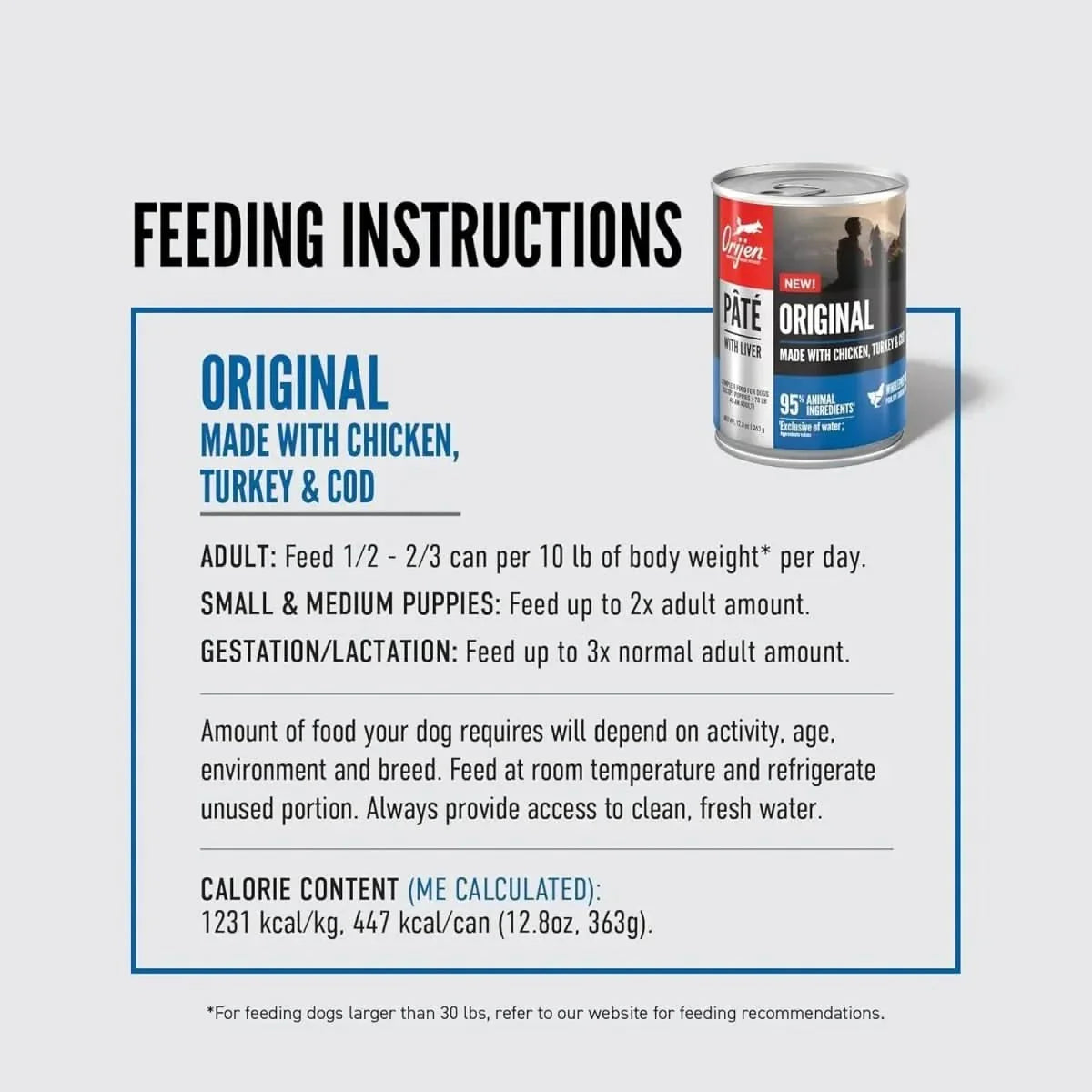 ORIJEN Adult High - Protein Original Pate with Liver Wet Dog Food 12ea/12.8 oz - Talis Us