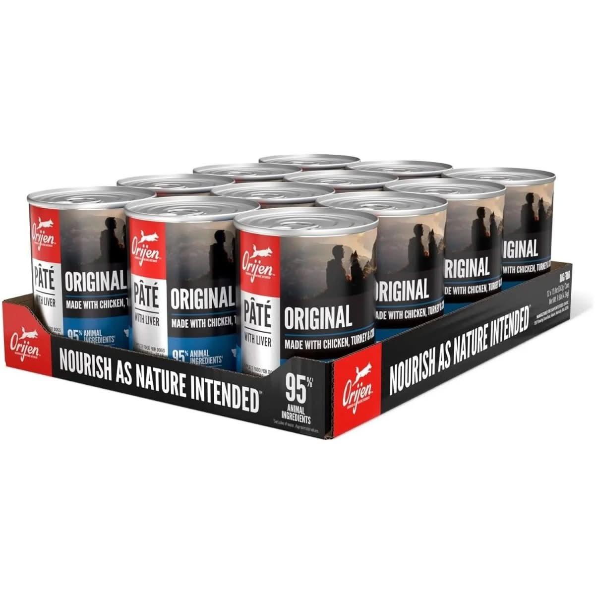 ORIJEN Adult High - Protein Original Pate with Liver Wet Dog Food 12ea/12.8 oz - Talis Us