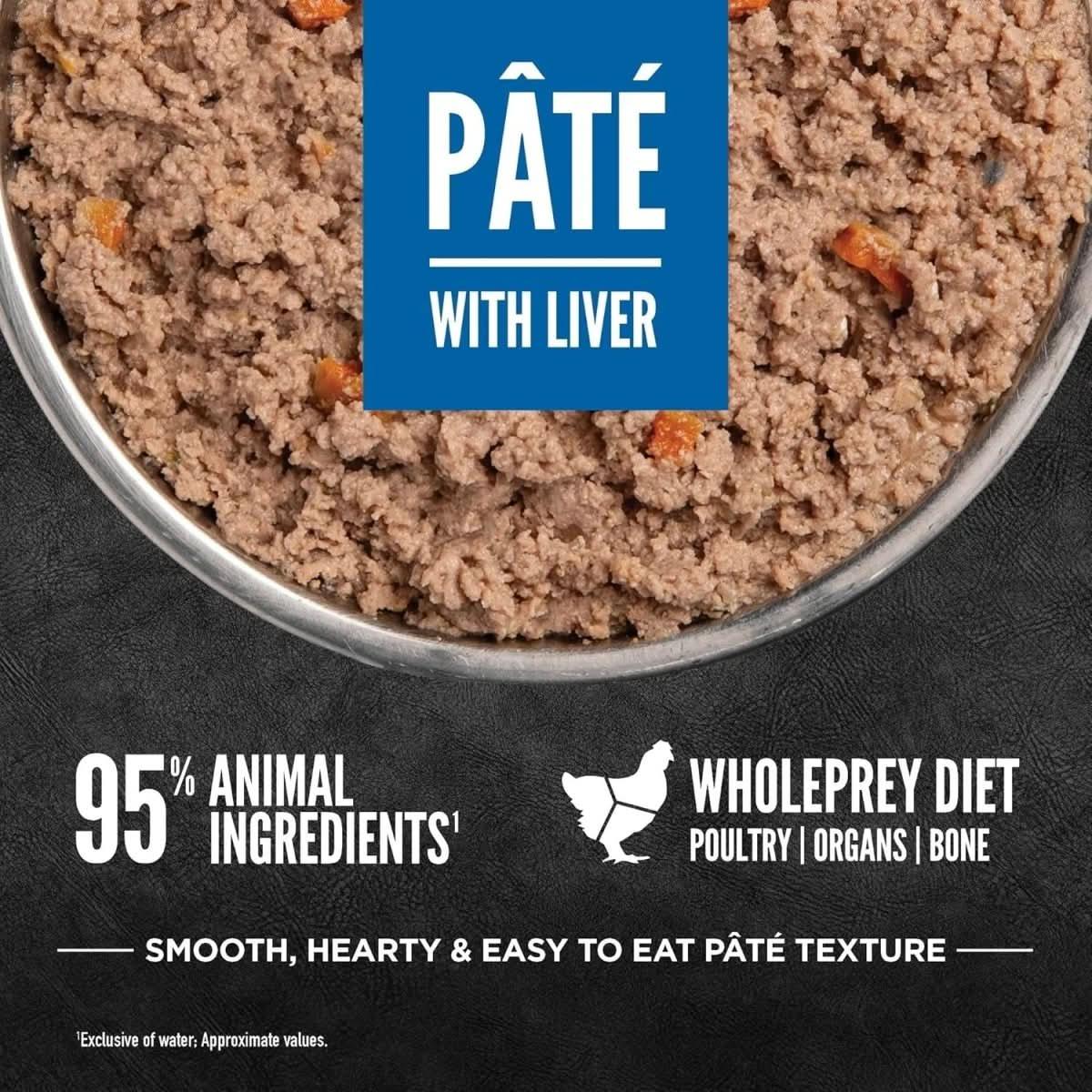 ORIJEN Adult High - Protein Original Pate with Liver Wet Dog Food 12ea/12.8 oz - Talis Us